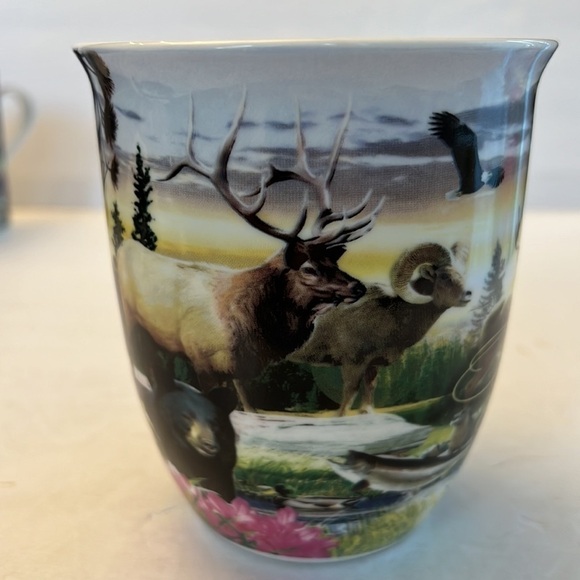 Oregon Deer Rams Wolf Oversize souvenir coffee mug - Picture 2 of 6